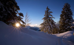 Schneespur in Illgau