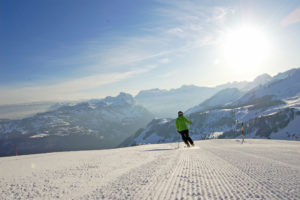 Morgenskifahren Stoos